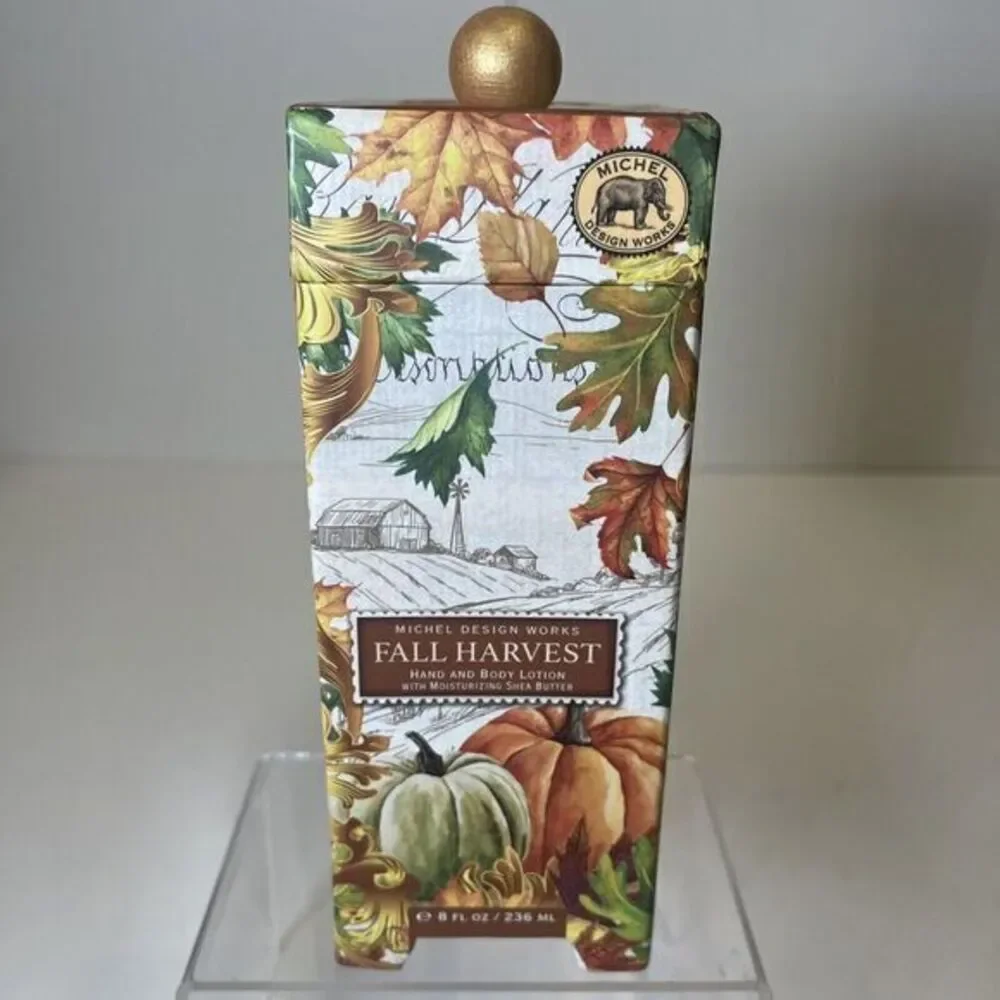 Michel Design Works Fall Harvest Hand and Body Lotion 8oz In Gift Box England